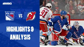 Rangers Give Up 2 Goal Lead Fall To Devils In OT | New York Rangers