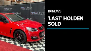 The 'last' Holden Commodore manufactured in Australia sells for $750,000 at auction | ABC News