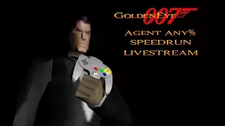 GoldenEye 007 N64 - Agent Speedruns livestream - New PB's! (27:45.96)