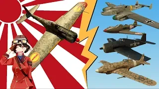 War Thunder Ki-43-III Otsu 1vs4 | Magnificent