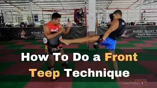 Muay Thai Teep Tips: Basic Muay Thai Teep Tutorial