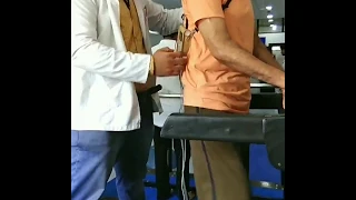 Functional electrical stimulation (FES) for stroke patient to improve walking ability.