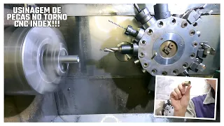 Fabricação de peças no torno cnc Index MC200!! A MÁQUINA MAIS PRODUTIVA DA OFICINA!!