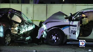 Woman dies after crash with Fort Lauderdale police officer