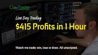 Live Day Trading - $415 Profits in 1 Hour