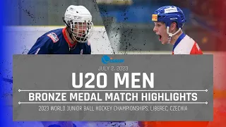 2023 WJC U20 Highlights: Czechia vs. USA (Bronze Medal Match)