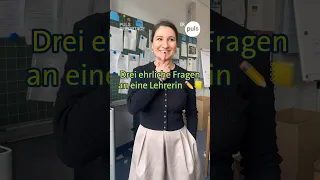 Welche Fragen hättet ihr gerne euren Lehrer:innen gestellt? 🤭 #pulsreportage #lehrer #schule #shorts