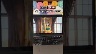 DIY Crochet Selena Gomez Dress | Oscar de La Renta Crochet Rainbow Dress 🌈✨