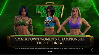 WWE 2K22 Universe Mode | Bayley Vs Sasha Banks Vs Charlotte Flair