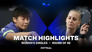 Lin Ye vs Barbora Balazova | WS | WTT Star Contender Doha 2022 (R48)