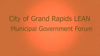 Lean Municipal Government Forum