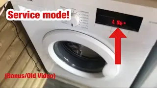 Logik L612WM16 washing machine || Service mode (old videos)