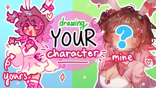 drawing YOUR characters in MY style! 👁👄👁 5