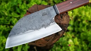 Making a Serbian Cleaver Kitchen Knife from scratch