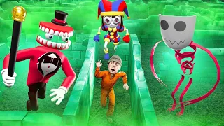 LABERINTO SCP - ¡ESCAPAMOS de *The Amazing Digital Circus* POMNI, CAINE Y GANGLE  en GARRYS MOD