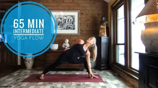 65 Min Full Body Intermediate Yoga || Zoom Recording