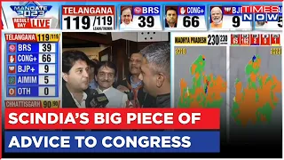 Jyotiraditya Scindia Thanks PM Modi & Amit Shah For MP Election Results 2023, Advice Congress To...