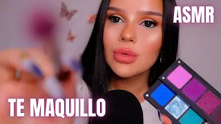 ASMR DOING YOUR MAKEUP FOR A DATE (SPANISH)