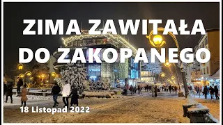 Zima zawitała do Zakopanego. 18.11.2022