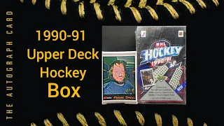 1990-91 Upper Deck HOCKEY NHL Box Break & Review  Lots Of HoF Rookies + Wayne Gretzky  Mario Lemieux