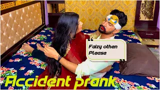 Accident prank on wife 🤕 | She got emotional 😭|prank on wife |