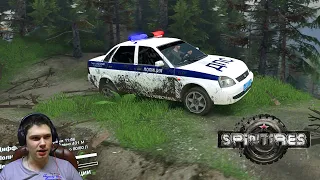 Приора ДПС для Spintires. Весёлый гаишник)