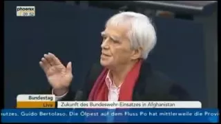 Eklat im Bundestag: Hans-Christian Ströbele (B90/GRÜNE) zum Rausschmiss der Linken