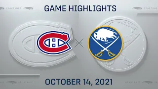 NHL Highlights | Canadiens vs. Sabres - Oct. 14, 2021