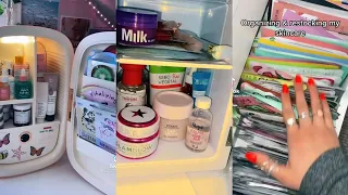 Restocking Mini Fridge Snacks, Drinks and Beauty |Jasmine Compilation