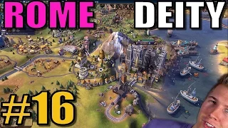 Civilization 6: Rome [Deity TSL Earth Map w/16 civs] Part 16 - Civ 6 Gameplay / Let's Play