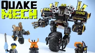 LEGO The Ninjago Movie Quake Mech Cole Set Speed Build Review 70632