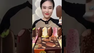 Mini Magnum Chocolate Ice Cream| #asmr #mukbang #shorts #food #satisfying #yummy #streetfood #yummy