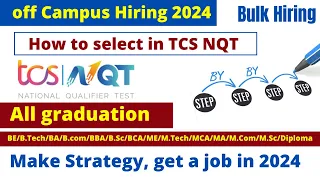 tcs nqt registration process 2024 | tcs nqt application process |Any graduation can apply | tcs job