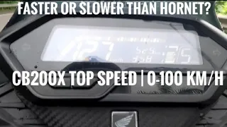 Honda CB200X TOP SPEED & 0-100 km/h ACCELERATION | Performance Test