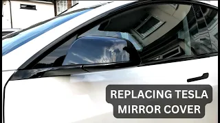 Replacing Tesla Model 3/Y Mirror Covers