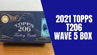 2021 Topps T206 Wave 5 Box Opening