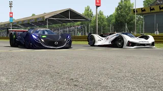 Mazda Furai vs Mazda LM55 Vision GT at Monza Full Course