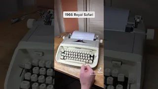 How to use all functions on a 1966 Royal Safari vintage portable typewriter