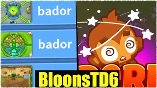 ICH SPIELE DIE BELIEBTESTEN "BADOR" CHALLENGES! - Bloons TD6 [Deutsch/German]