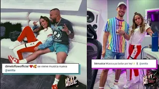 Vem feat! Anitta em estúdio junto a Dimelo Flow e J Quiles gravando seu verso para "Jeans (Remix)"