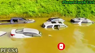 Disaster flood, Mother nature angry caught on camera, PE USA,