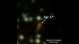 Time lapse of the supermassive black hole at the center of the Milky Way