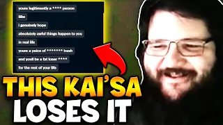 I beat this Kai'Sa so bad she adds me to FLAME ME after game! (MENTAL BREAKDOWN)