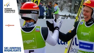 Jumping Round Highlights | Seidl in the lead | Chaux-Neuve | Gundersen LH #2 | FIS Nordic Combined