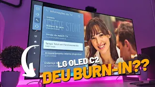 LG OLED C2 COM 1000H DE USO, DEU BURN-IN??