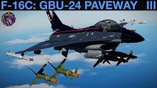 F-16C Viper: GBU-24 Laser Guided Bomb (PRE/VIS Modes) Tutorial | DCS