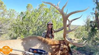 Nicole’s MONSTER ONCE IN A LIFETIME Bull Elk on Public Land!! (Kill shot)