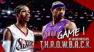 Vince Carter vs Allen Iverson Duel Highlights 2001 Playoffs ECSF G1 Raptors at 76ers - MUST WATCH!