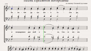 Величит душа моя Господа. Оптиной пустыни (midi озвучивание)