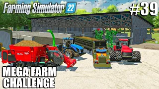 Turning SILAGE into FORAGE, Feeding COWS | MEGA Farm Challenge #39 | Farming Simulator 22